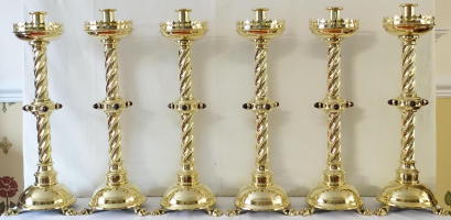 High Altar Set of 6 Candlesticks